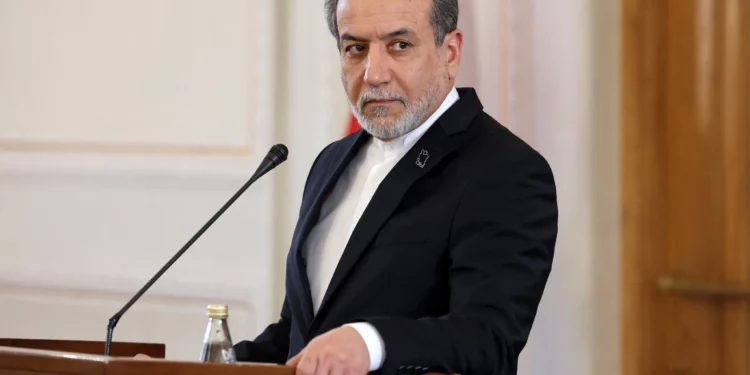 El ministro de Asuntos Exteriores de Irán, Abbas Araghchi, ofrece una conferencia de prensa en Teherán el 30 de diciembre de 2024. (ATTA KENARE / AFP)