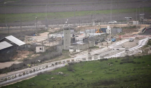 Vista de la base de la Brigada Regional de Samaria, al sur de la ciudad de Nablús, en Judea y Samaria, el 13 de febrero de 2025. (Nasser Ishtayeh/Flash90)