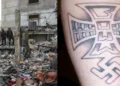 Trabajador de la ONU herido en Gaza exhibe tatuajes neonazis