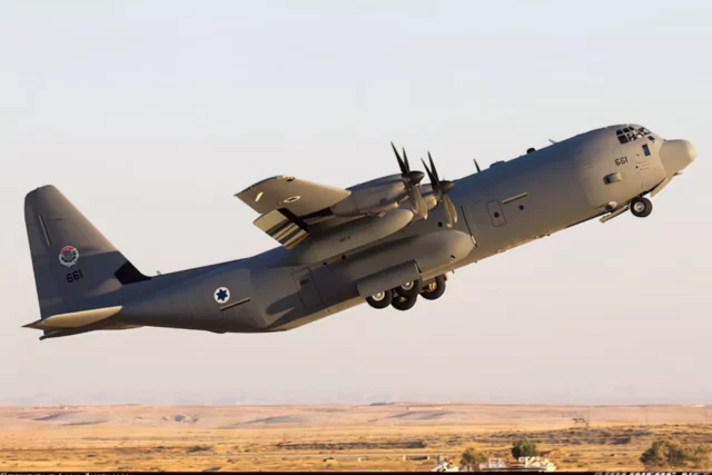 Fuerza Aérea Israelí despliega C-130J Shimshon contra incendios