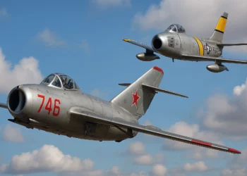 El F-86 Sabre contraataca y derriba seis MiG-15
