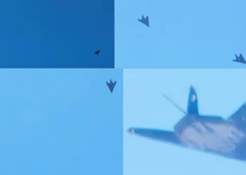 Un observador captura el regreso del F-117 al Área 51