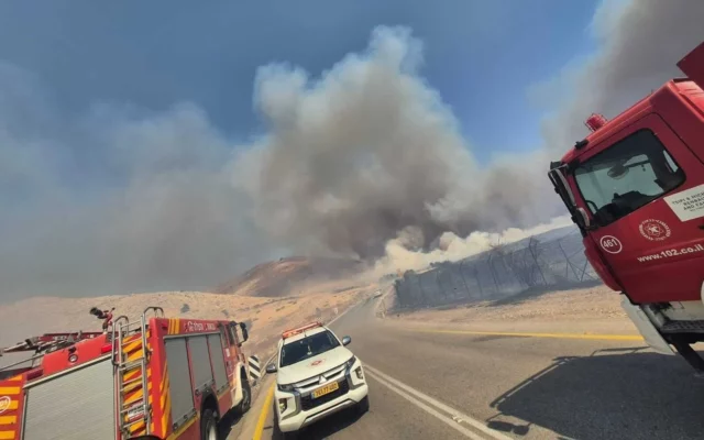 Bomberos combaten incendios en Altos del Golán y cerca de Jerusalén