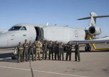 EA-37B Compass Call vuela su primera misión de entrenamiento