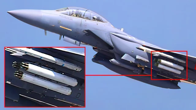 F-15E Strike Eagle prueba 42 cohetes APKWS II en Eglin