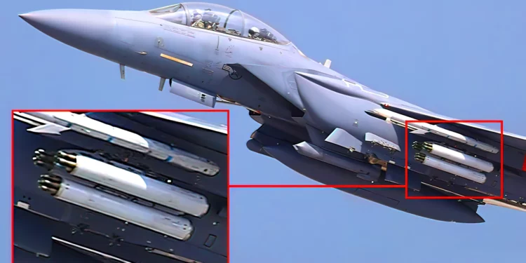 F-15E Strike Eagle prueba 42 cohetes APKWS II en Eglin