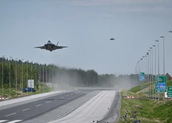 Los F-35 holandeses realizan operaciones en carretera con F/A-18 finlandeses