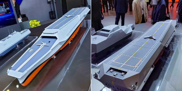 Corea del Sur lanza el concepto de portaaviones no tripulados HCX-23 Plus