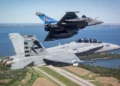 Rafale M prueba reabastecer F/A-18 en EE. UU.