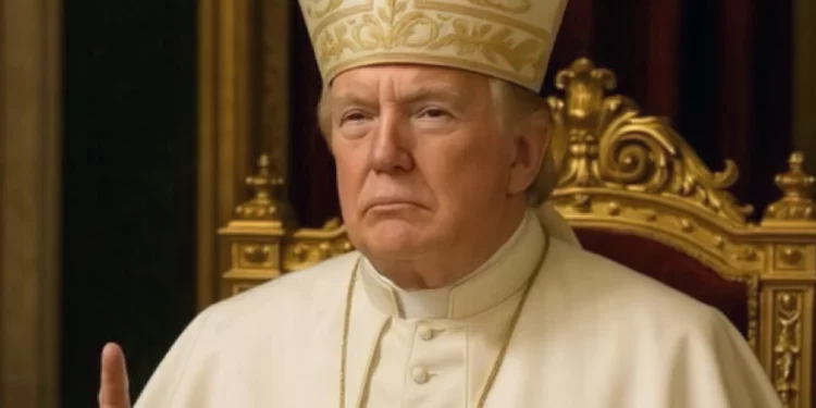 La Casa Blanca comparte imagen de Trump como papa