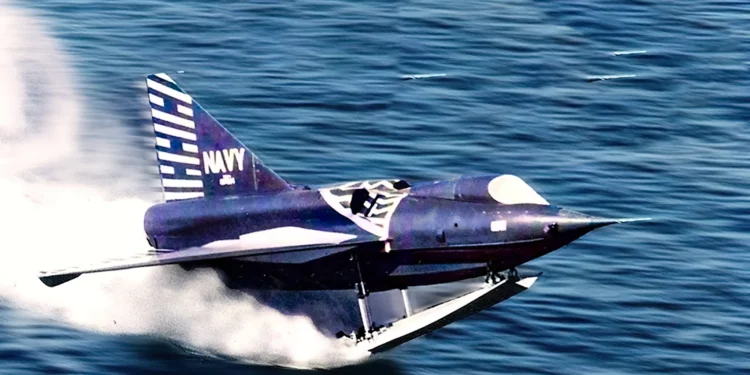 Convair XF2Y-1 Sea Dart alcanza Mach 1 desde el agua