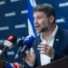 El ministro de Finanzas, Bezalel Smotrich, habla en la Knéset el 19 de mayo de 2025. (Yonatan Sindel/Flash90)
