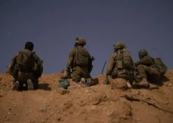 Reservistas de la Brigada de Jerusalén operan en el norte de la Franja de Gaza, en una foto difundida por las Fuerzas de Defensa de Israel el 15 de mayo de 2025. (Fuerzas de Defensa de Israel)