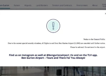 Israel cierra aeropuerto Ben Gurion tras ofensiva contra Irán