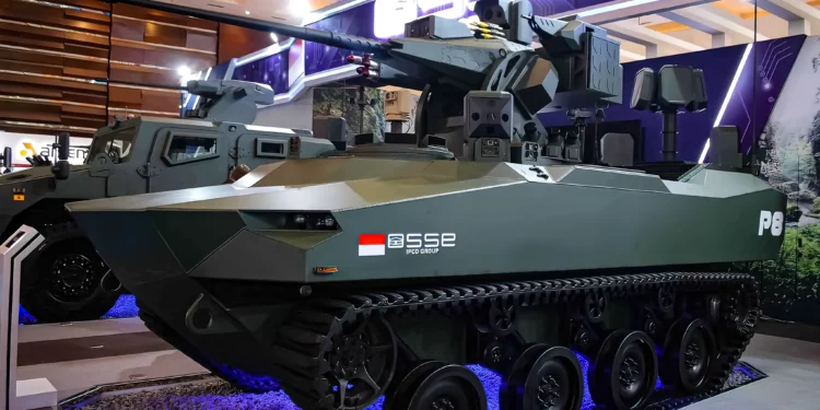 El SSE de Indonesia revela un tanque ligero híbrido anfibio P8