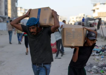 64 camiones con ayuda humanitaria entraron ayer en Gaza