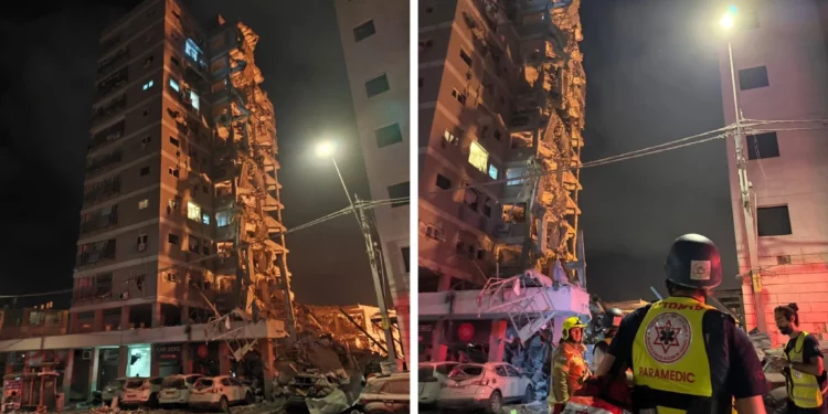 Un muerto en una descarga de misiles iraníes en el centro de Israel