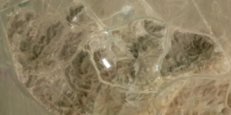Imágenes de PlanetScope de la planta de enriquecimiento de combustible de Fordow, capturadas el 13 de junio de 2025. (PBC de Planet Labs)