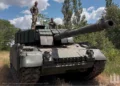 Ucrania refuerza al Leopard 1A5DK con blindaje contra drones y misiles