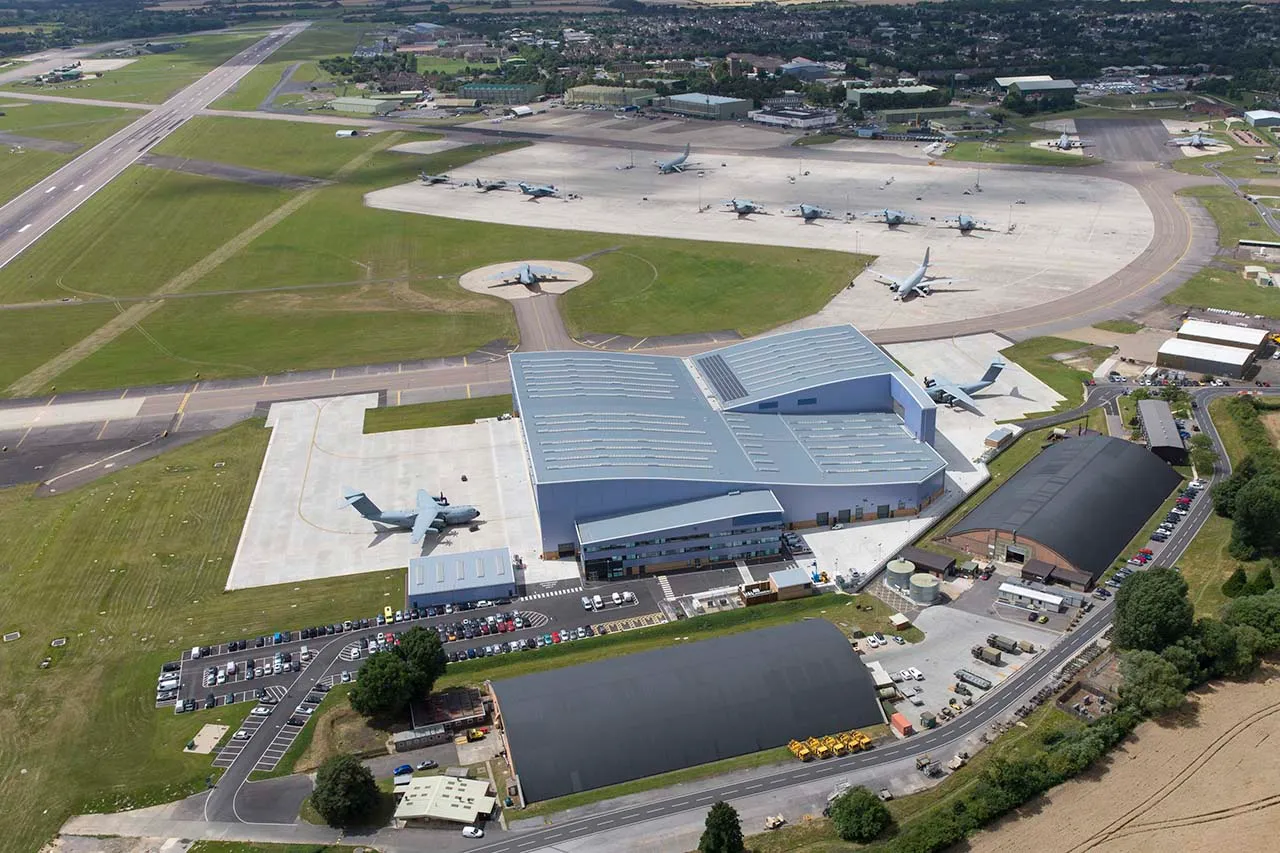 RAF Brize Norton, el centro de transporte aéreo y reabastecimiento de combustible del Reino Unido. (Crédito de la imagen: SAC Matthew Aherne/Crown Copyright)