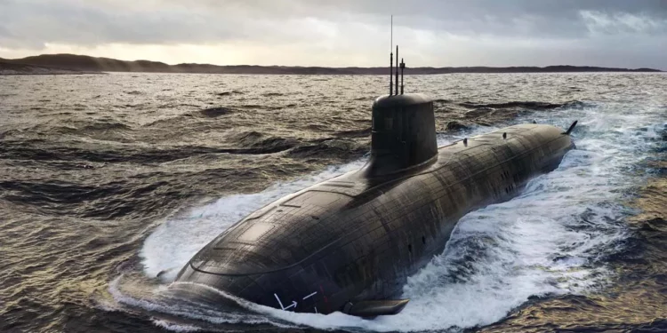 Representación artística del SSN-AUKUS, que entrará en servicio a finales de la década de 2030. (Crédito de la imagen: BAE Systems vía Royal Navy)