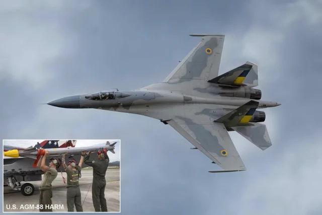 Ucrania destruye sistema SAM ruso con Su-27 y misil AGM-88 HARM