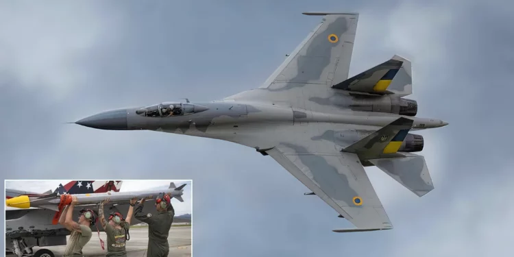 Ucrania destruye sistema SAM ruso con Su-27 y misil AGM-88 HARM