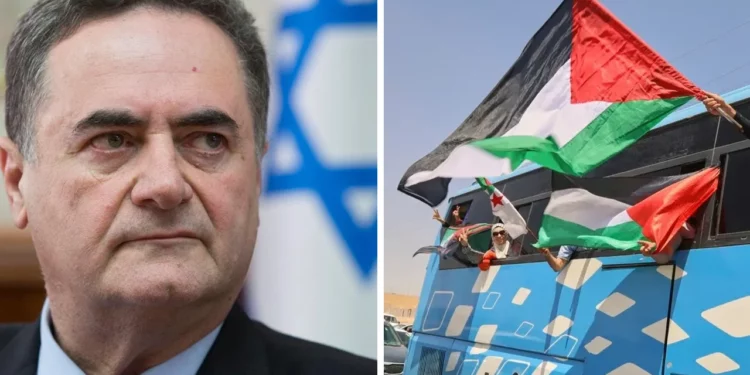 Katz dice que las FDI bloquearán la entrada de convoy procedente de Túnez a Gaza
