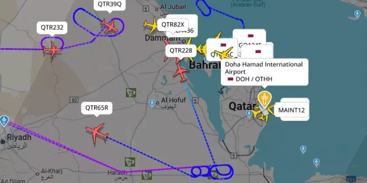 Qatar cierra espacio aéreo por seguridad ante tensiones regionales