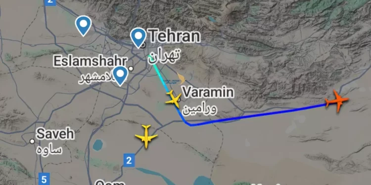 Vuelos no programados despegaron del aeropuerto de Teherán