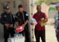 Miembros de la banda Abu Shabab en Gaza, en capturas de pantalla de un video reciente publicado por el grupo. (captura de pantalla: Facebook)