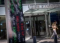 La Bolsa de Valores de Tel Aviv, vista el 28 de abril de 2025. (Miriam Alster/FLASH90)