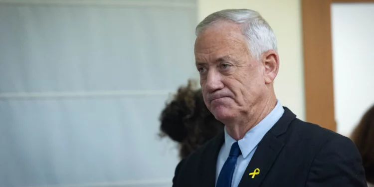 Gantz abre inscripción al partido Azul y Blanco-Unidad Nacional