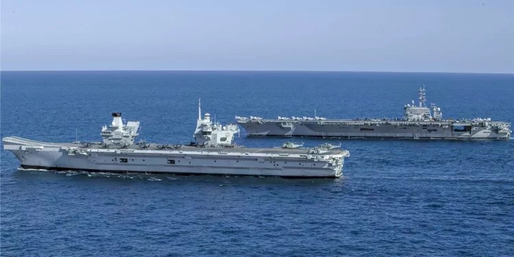 Operación conjunta de portaaviones nucleares de EE. UU. y Reino Unido tensiona el equilibrio regional