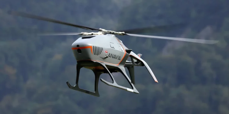 Edge presenta el helicóptero no tripulado HT-100 con rotor Flettner y motor suizo