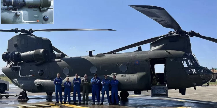 Reino Unido prueba con éxito sistema infrarrojo IRSS en helicóptero Chinook