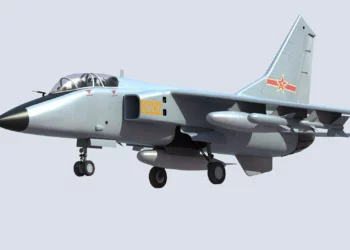 Avión chino JH-7 vuela a 30 metros de YS-11EB japonés