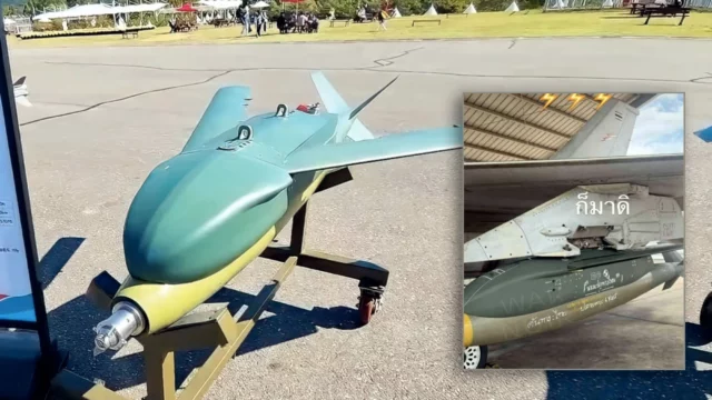 F-16 tailandés aparece con bomba KGGB surcoreana antes de los ataques contra Camboya