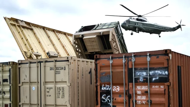 Identifican lanzacohetes camuflado en contenedor en Fort Bragg