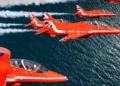 La exhibición de Red Arrows en RIAT 2025 utilizará combustible de aviación sostenible