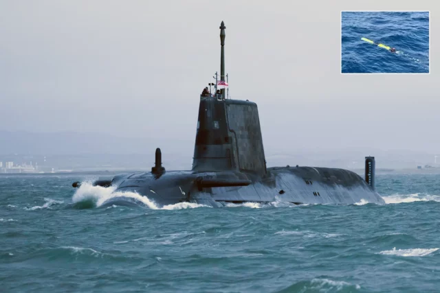 Royal Navy prueba dron submarino autónomo lanzado desde un submarino nuclear
