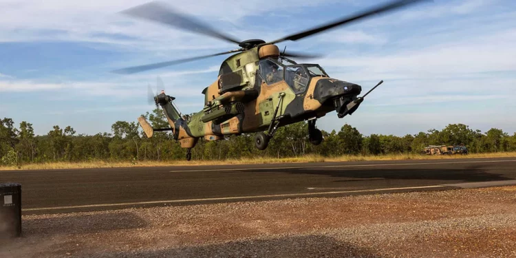 Helicóptero Tiger queda fuera de combate en Talisman Sabre y arrastra a toda la flota