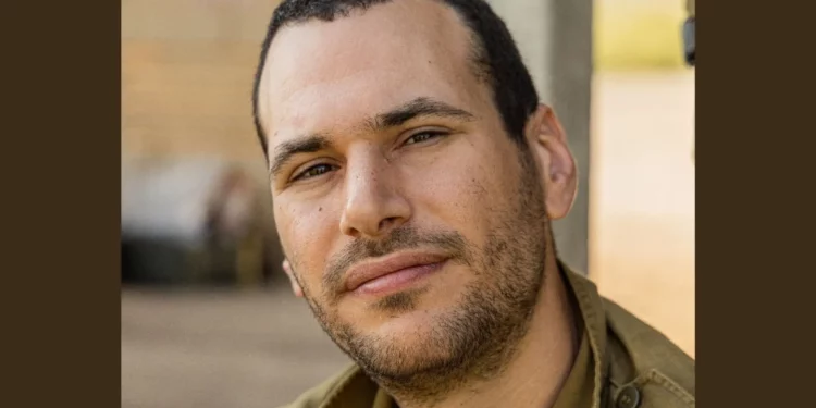 Sargento Mayor (res.) Betzalel Yehoshua Mosbacher, del 749.º Batallón de Ingeniería de Combate (Fuerzas de Defensa de Israel)