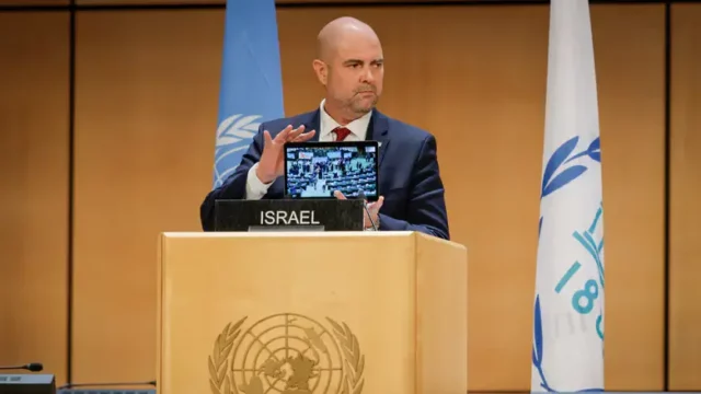 Delegaciones iraníes, yemeníes y de la AP salen furiosas cuando habla el presidente de la Knéset