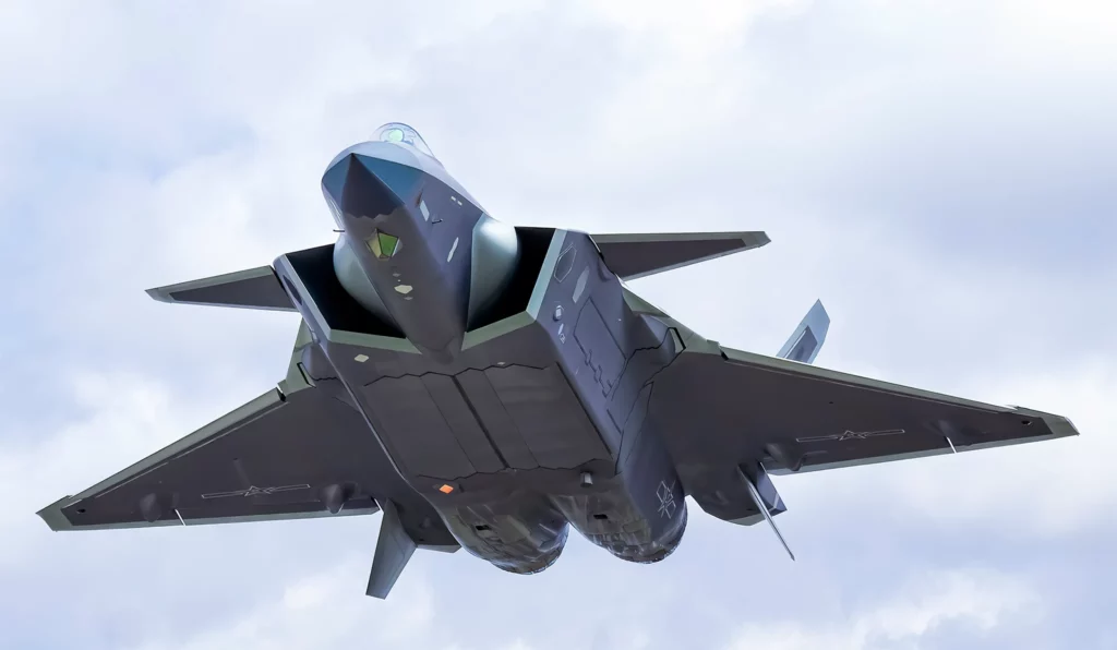 El nuevo J-20S biplaza permite controlar drones y operar guerra electrónica