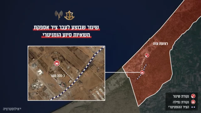 Terroristas de Gaza lanzan cohete contra corredor de ayuda