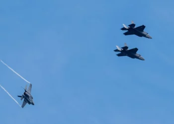 Los tres F-35A llegaron en marzo de 2025. (Foto de la Guardia Nacional Aérea de EE. UU. por el sargento Jacob Hancock)