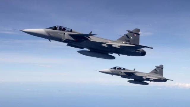 Tailandia firma contrato con Suecia para adquirir aviones Gripen E/F