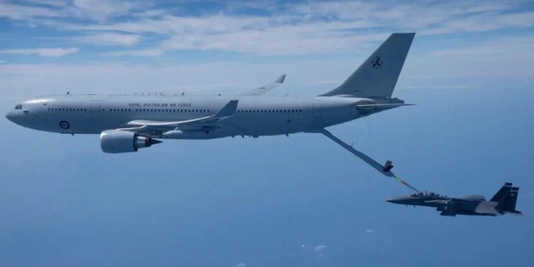 KC-30A australiano autorizado para reabastecer F-15E y F-15EX de la USAF