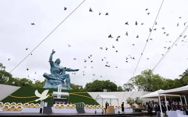 Enviado israelí asiste a la 80.ª conmemoración de la bomba atómica de Nagasaki